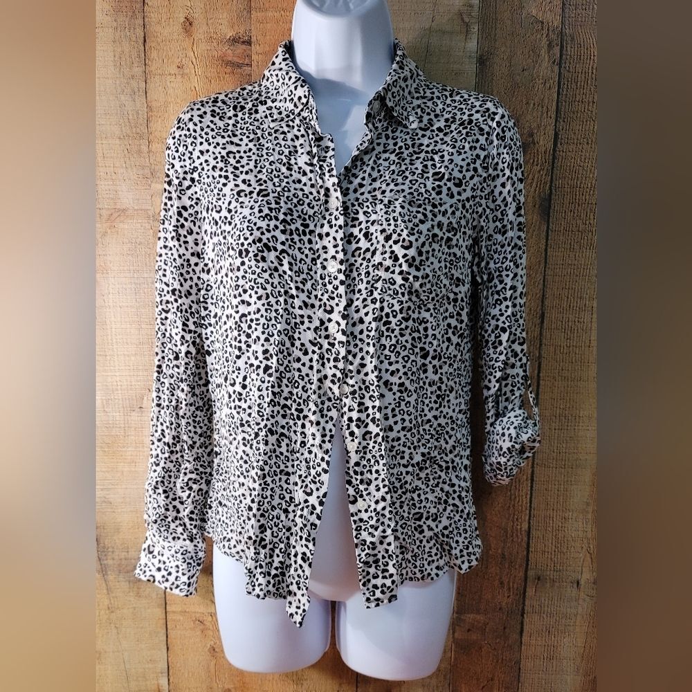 Kenar Leopard Print Blouse